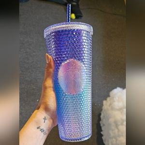Starbucks Studded Blue Ombre 24oz Plastic Cold Cup 2021